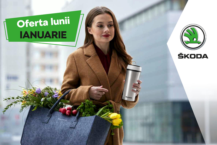 oferta lunii ianuarie SKODA - termos la 55 lei