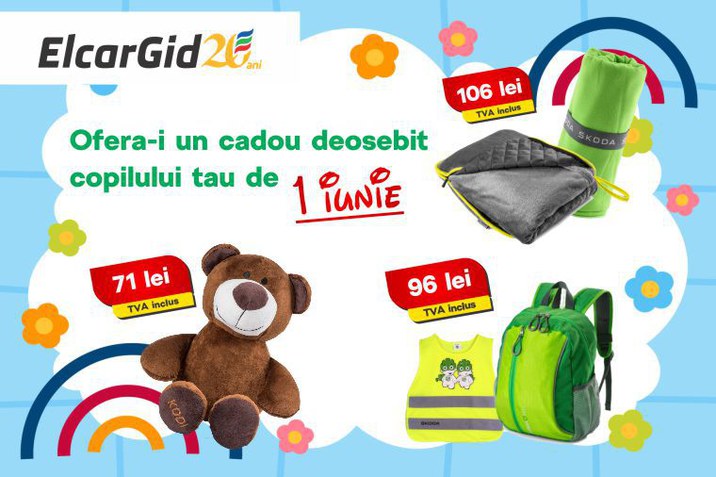 cosuri cadou accesorii originale Skoda pentru 1 iunie
