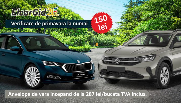 verificare de primavara la doar 150 lei TVA inclus