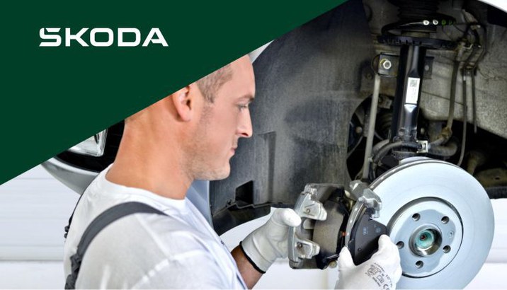 schimb placute frana cu 30% reducere skoda