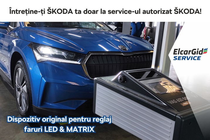 dispozitiv faruri matrix led skoda